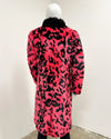 *One of a Kind* Long Faux Fur Coat | Pink Panther - Medium