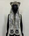 *Sample* Limited Edition Luxe Faux Fur SpiritHood | Silver Cat