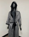 *Sample* Sequin Kimono | Silver Wolf - S-M