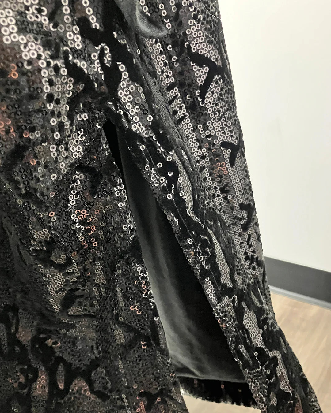 *Almost Purfect* Sequin Kimono | Black Snakeskin -SMALL-MEDIUM