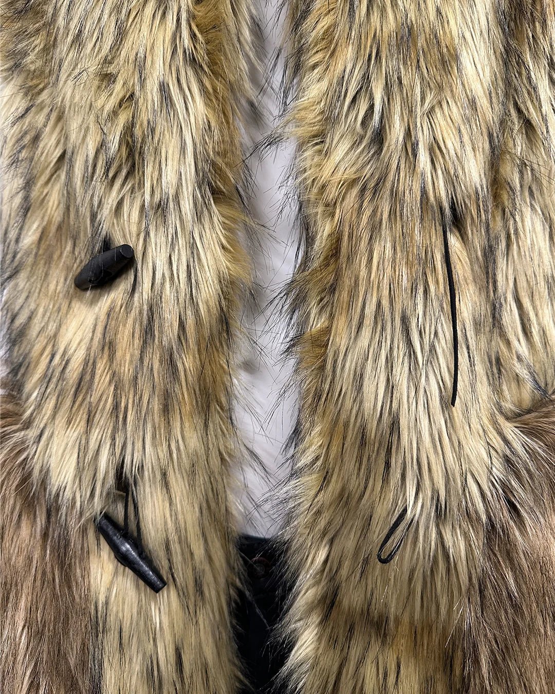 *Almost Purfect* Hooded Faux Fur Vest | Golden Jackal - Medium