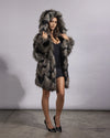 Hooded Women's Faux Fur Coat | Hyena *PRE-ORDER*