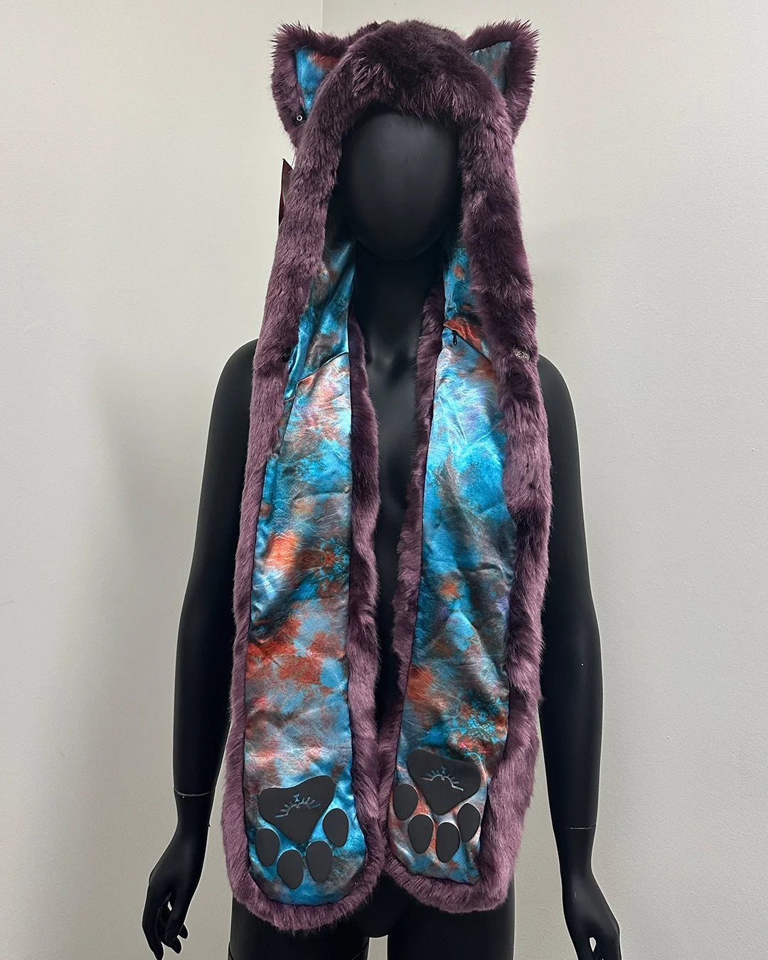 *Almost Purfect* C.E. Faux Fur SpiritHood | Lavender Wolf