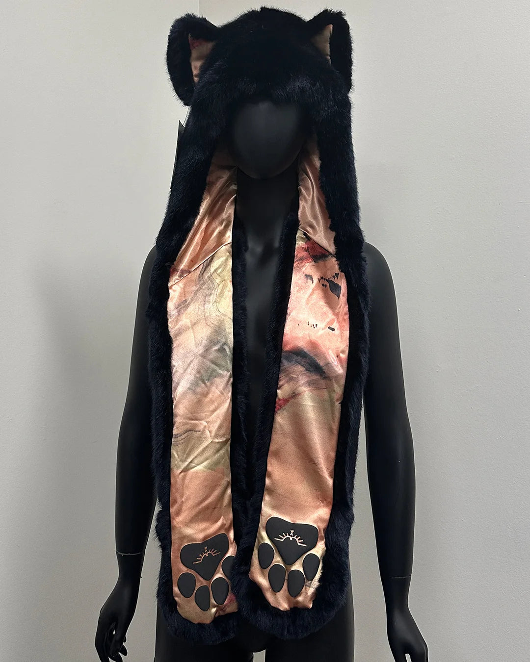 *Sample* C.E. Luxe Faux Fur SpiritHood | Indigo Wolf