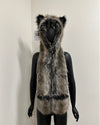 *One Of A Kind* Reflective Faux Fur Hood | Grey Wolf