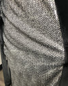 *Almost Purfect* Sequin Kimono | Silver Wolf - L-XL