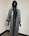 *Sample* Sequin Kimono | Silver Wolf - S-M