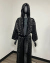 *Sample* Sequin Kimono | Black Snakeskin