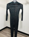 *Sample* Women's Green Full Bodysuit | Emerald Tiger - SMALL