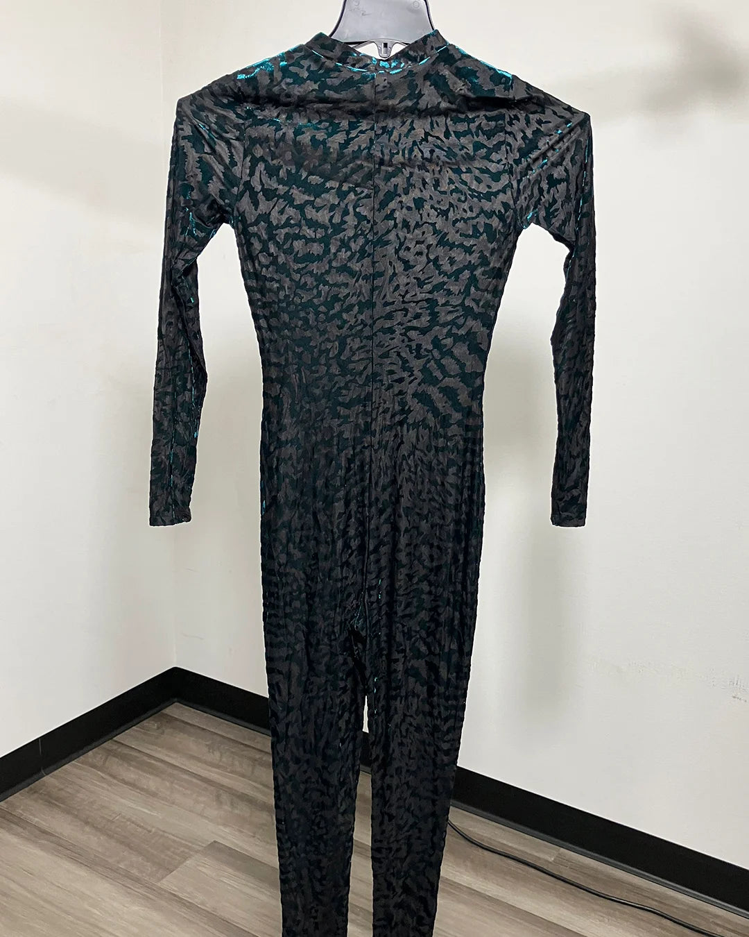 *Sample* Women's Green Full Bodysuit | Emerald Tiger - SMALL