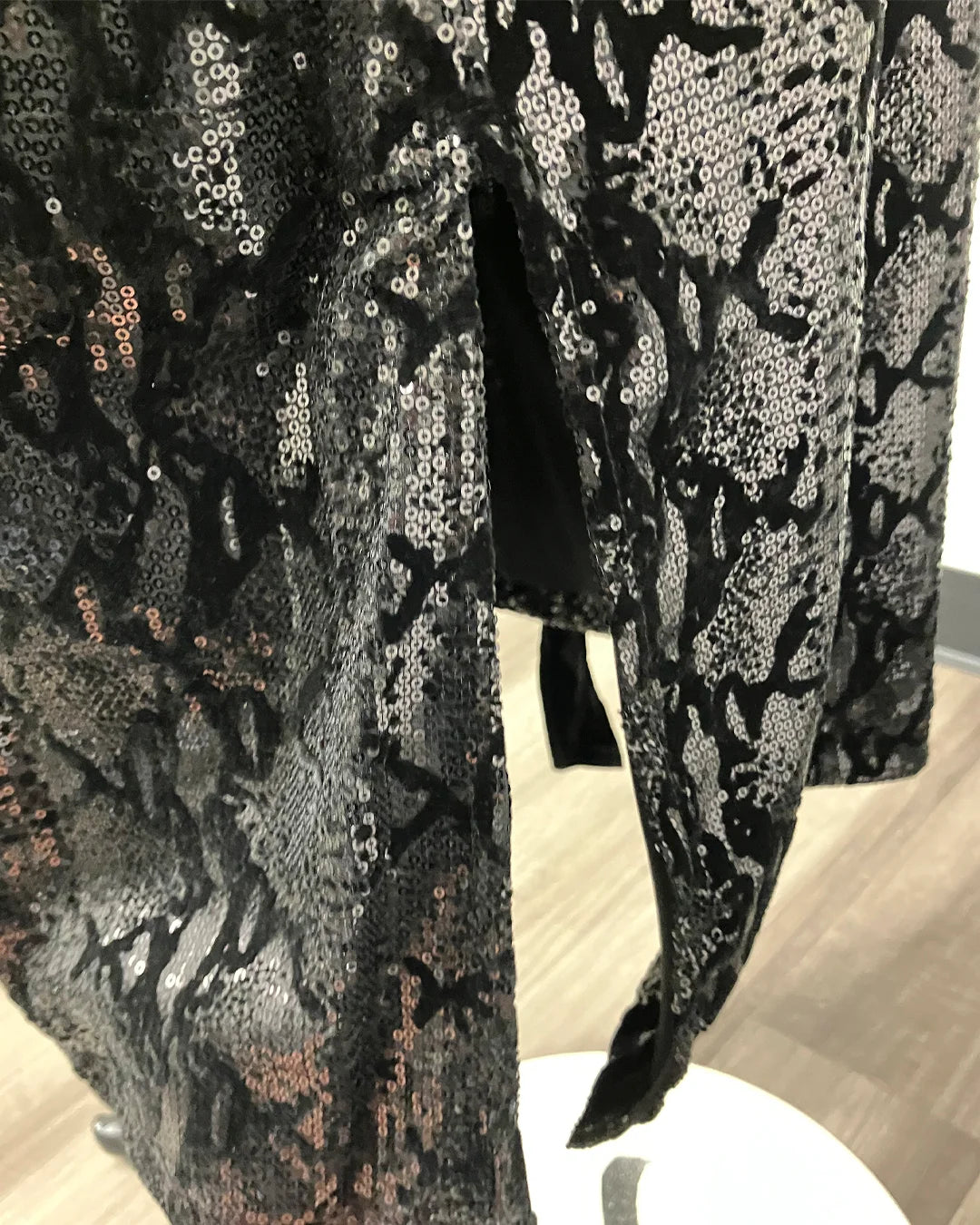 *Almost Purfect* Sequin Kimono | Black Snakeskin -SMALL-MEDIUM
