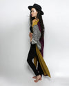 Unisex Kimono | Color Blocked Yellow & Purple