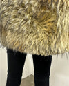 *Almost Purfect* Hooded Faux Fur Vest | Golden Jackal - Medium