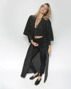 Unisex Kimono | Herringbone Black