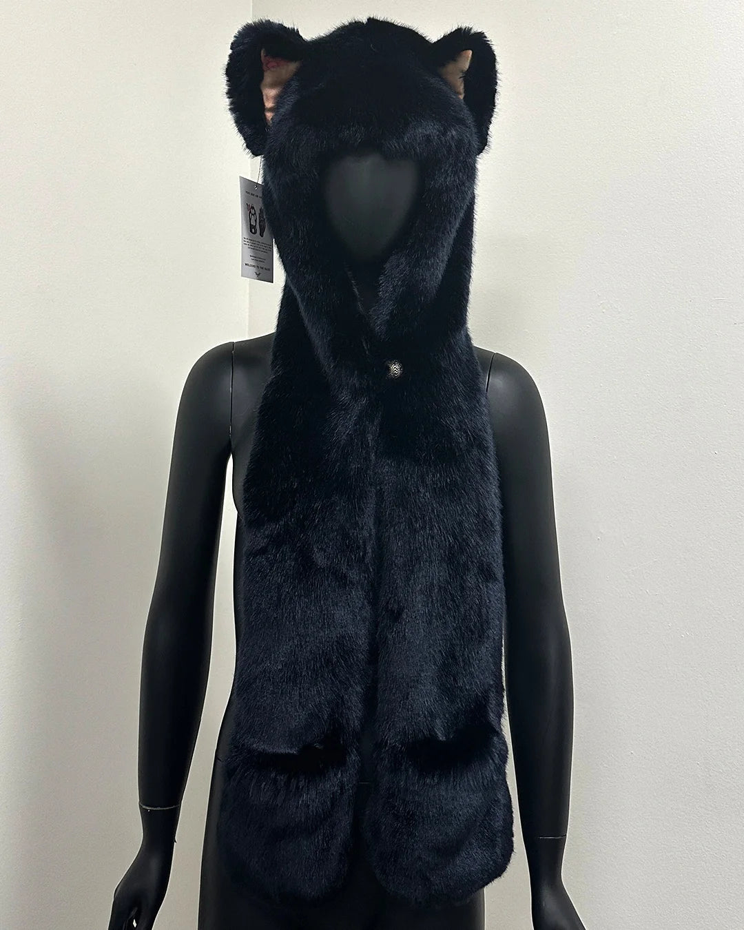 *Sample* C.E. Luxe Faux Fur SpiritHood | Indigo Wolf