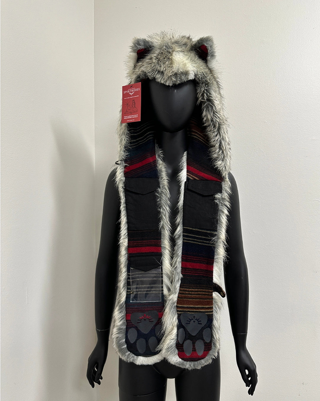 *Last Stock/Proto-Sample* Built For Snow Faux Fur Hood with Ski Pass Pocket | Arctic Fox