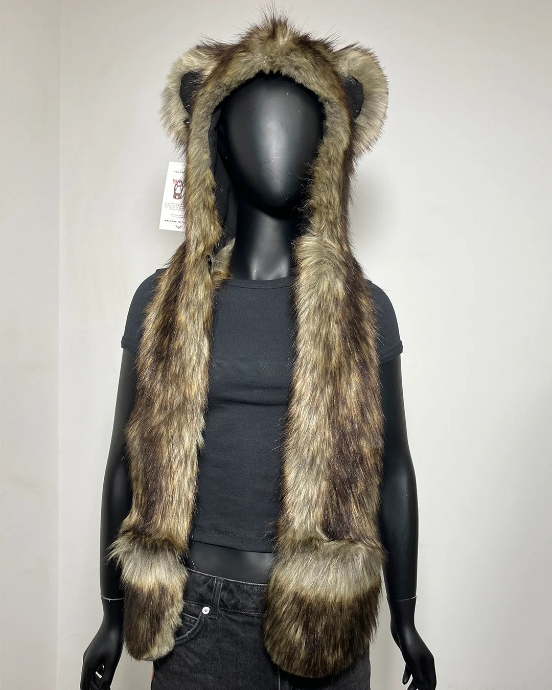 *Last Stock* Limited Edition Faux Fur SpiritHood | Grizzly Bear