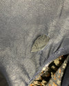 *Almost Purfect* Silver Sequin Kimono | Blue Denim Leopard - L-XL