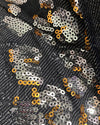 *Almost Purfect* Silver Sequin Kimono | Blue Denim Leopard - S-M
