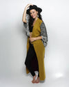 Unisex Kimono | Color Blocked Yellow & Purple