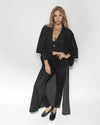 Unisex Kimono | Herringbone Black
