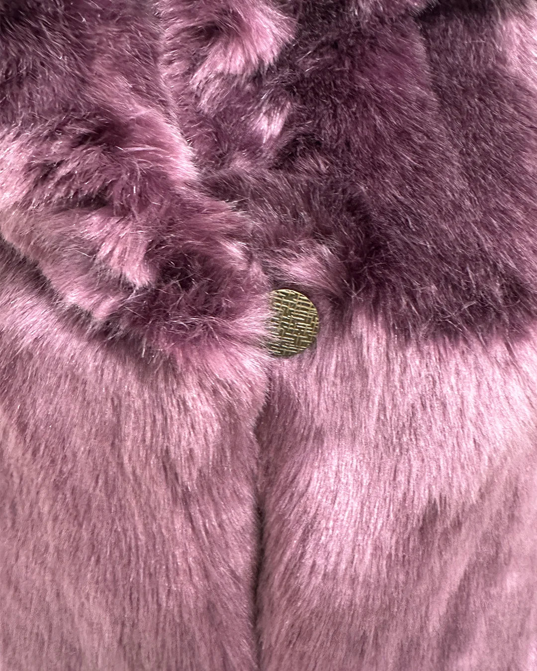 *Almost Purfect* Classic Luxe Faux Fur Coat | Lavender Wolf -XSmall