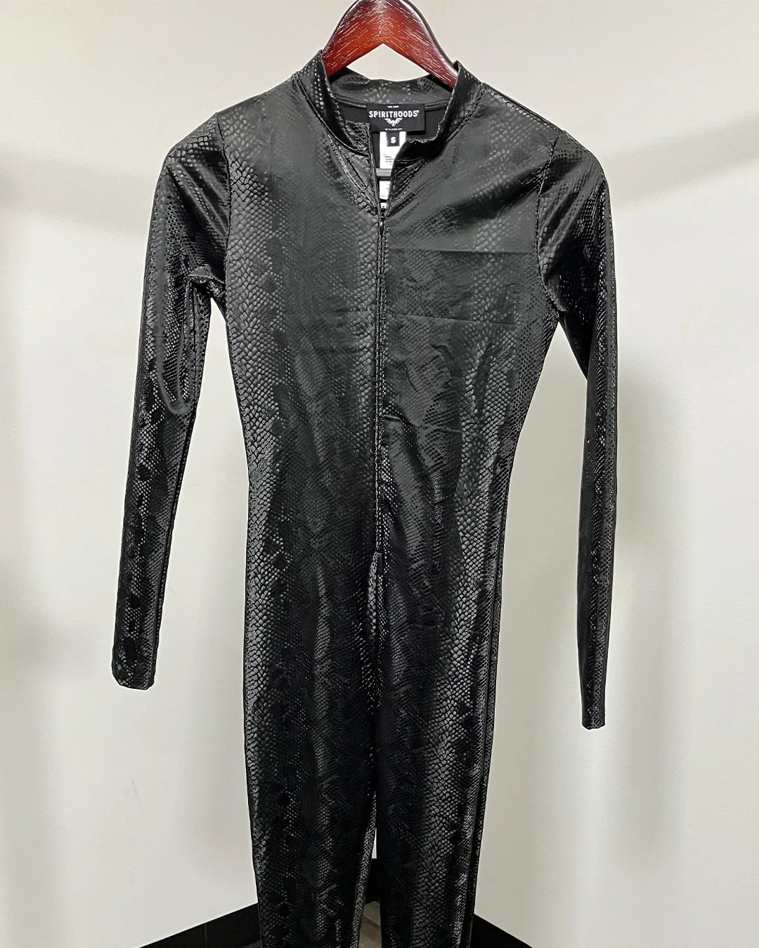 *Almost Purfect* Sleek Black Full Bodysuit | Viper - SMALL