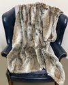 *Last Stock* Signature Collection Faux Fur Throw | Grey Mink Wolf