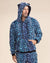 Electric Blue Lynx Classic Collector Edition Ultra Soft Faux Fur Hoodie | Men's