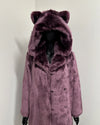 *Almost Purfect* Classic Luxe Faux Fur Coat | Lavender Wolf -XSmall
