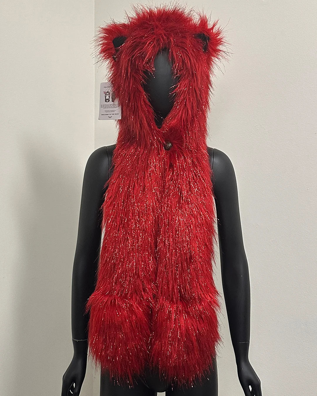 *Last Stock* C.E. Faux Fur SpiritHood | Glitter Love Cat
