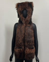 *Sample* CE Faux Fur SpiritHood | Ethiopian Red Wolf