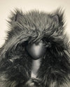 *Sample* Classic Faux Fur Coat | Black Wolf - MEDIUM