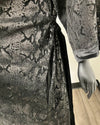 *Almost Purfect* Sequin Kimono | Black Snakeskin - LARGE-XL