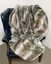 *Last Stock* Signature Collection Faux Fur Throw | Grey Mink Wolf