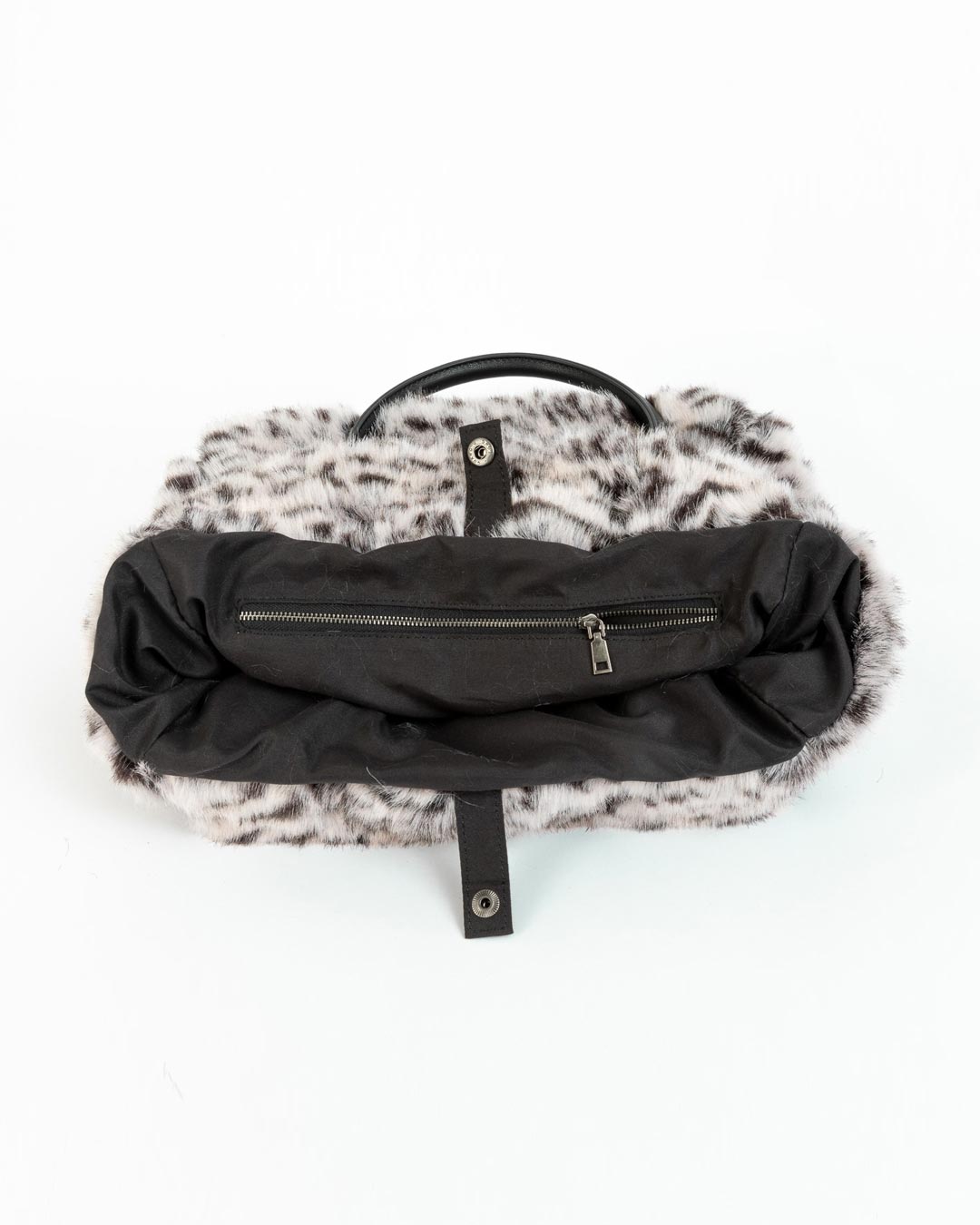 White Tiger Faux Fur Tote Bag