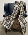 *Sample* Signature Collection Faux Fur Throw | Silver Chinchilla Throw