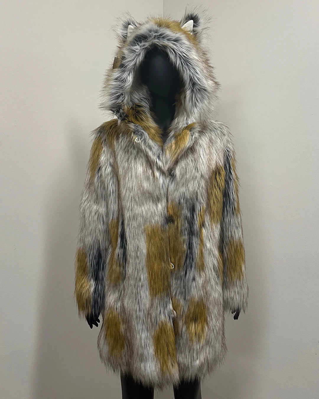 *Almost Purfect* Classic Faux Fur Coat | Arctic Fox - Small
