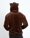 Mahogany Jaguar Classic ULTRA SOFT Faux Fur Hoodie | Men's