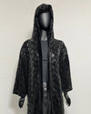 *Almost Purfect* Sequin Kimono | Black Snakeskin - LARGE-XL