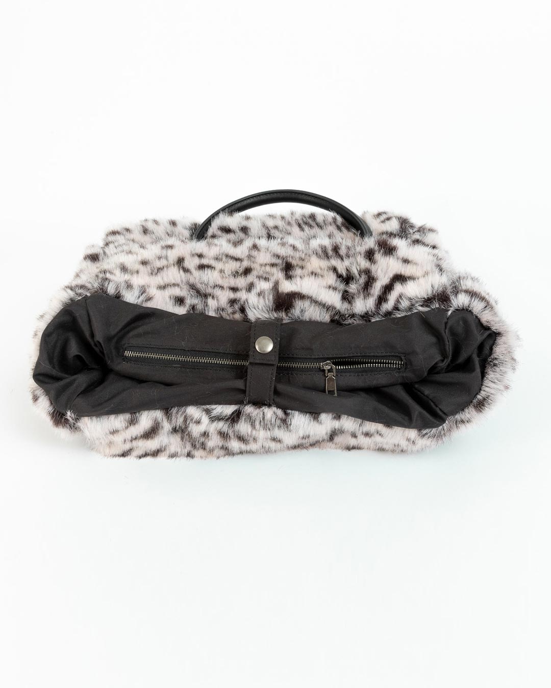 White Tiger Faux Fur Tote Bag