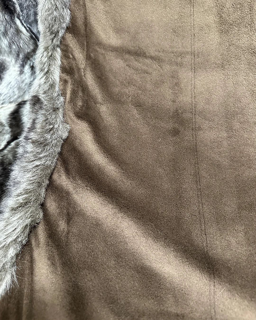 *Sample* Signature Collection Faux Fur Throw | Silver Chinchilla Blanket