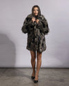 Hooded Women's Faux Fur Coat | Hyena *PRE-ORDER*