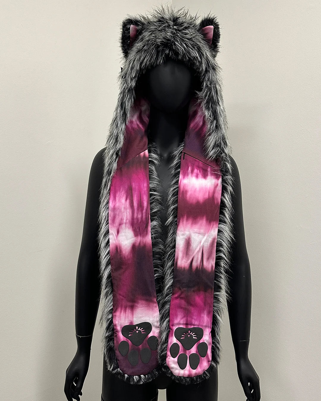 *Almost Purfect* C.E. Faux Fur SpiritHood | Siberian Wolf