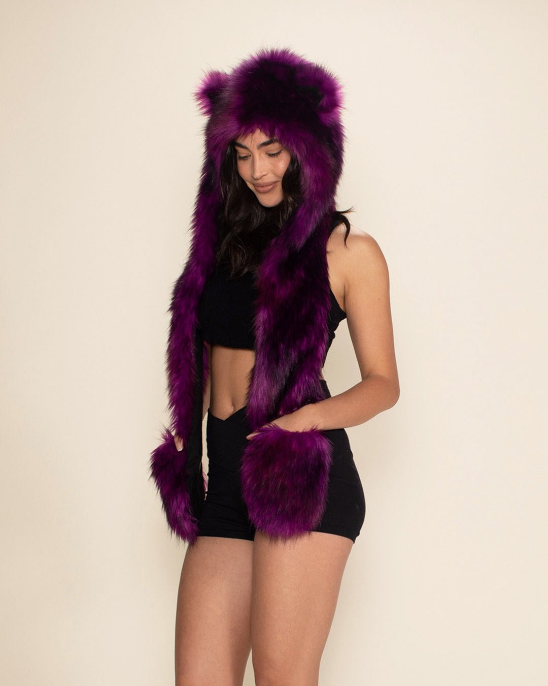 Purple Panther Collector Edition Faux Fur Hood | Women's
