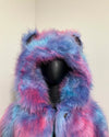 *Sample* Classic Faux Fur Coat | Cotton Candy Bear - MEDIUM