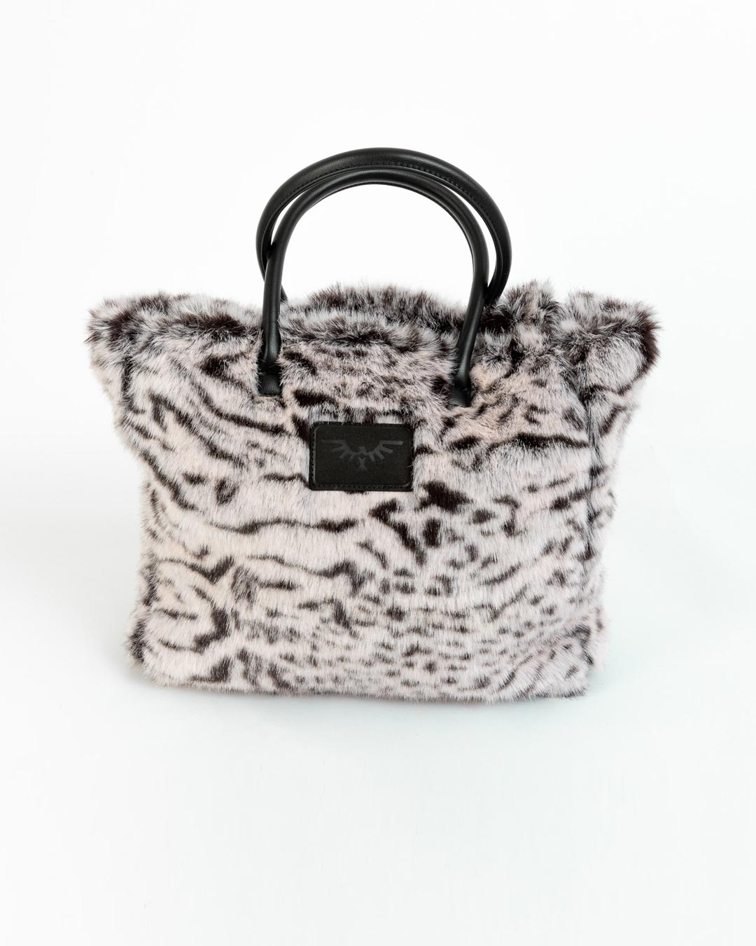 White Tiger Faux Fur Tote Bag