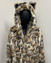 *Almost Purfect* Classic Faux Fur Coat | Clouded Leopard - Small