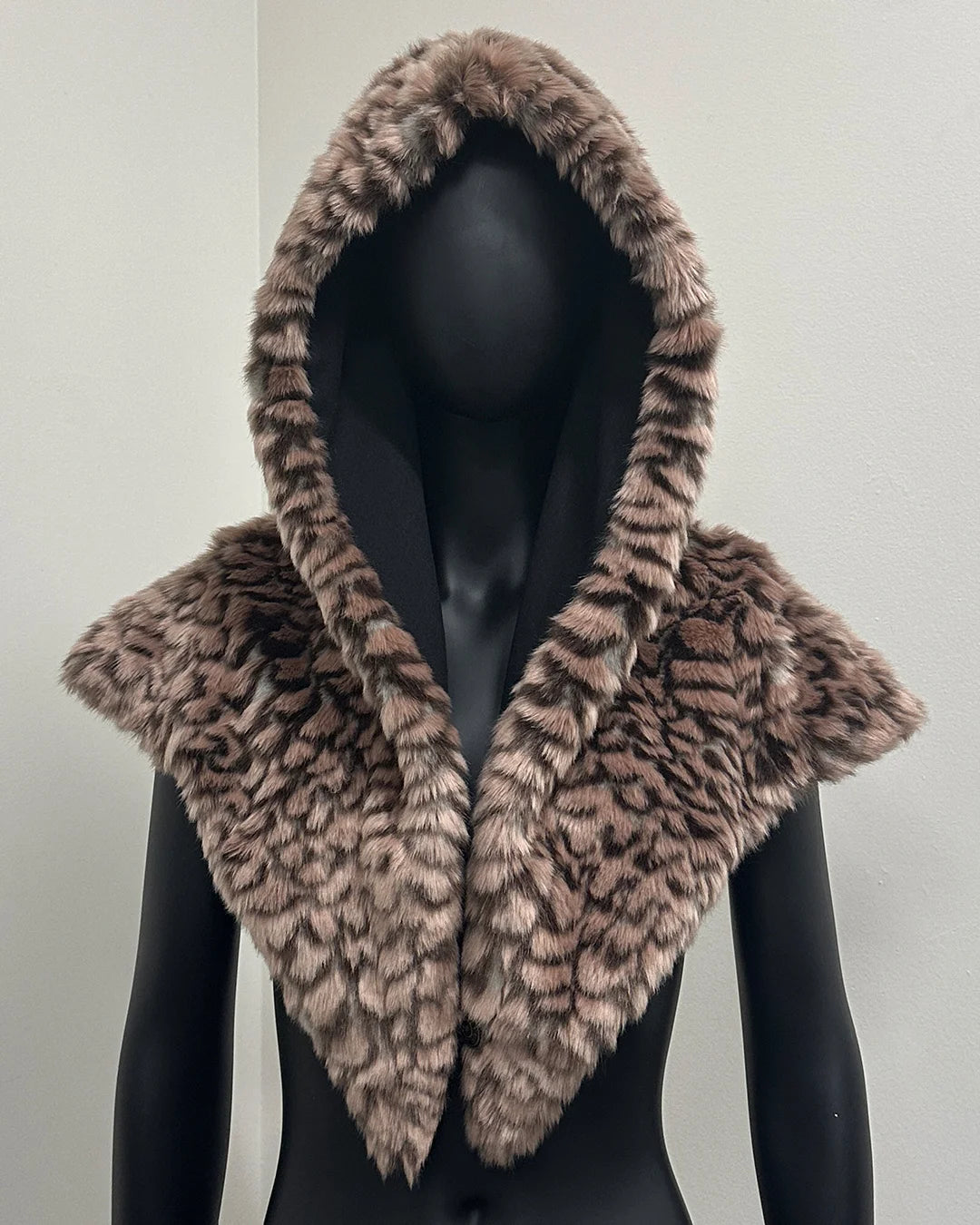 *Almost Purfect* C.E. Hooded Faux Fur Shawl | Mermaid