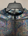 *Almost Purfect* Metallic Bodysuit Full | Holographic Snakeskin - SMALL